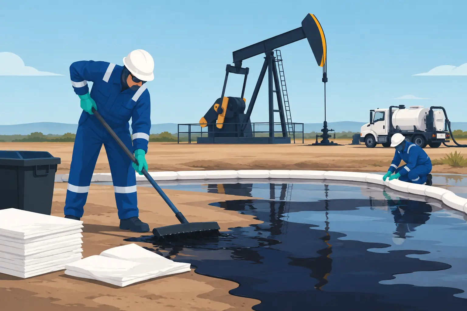 A Guide to Oilfield Spill Cleanup That Holds Up