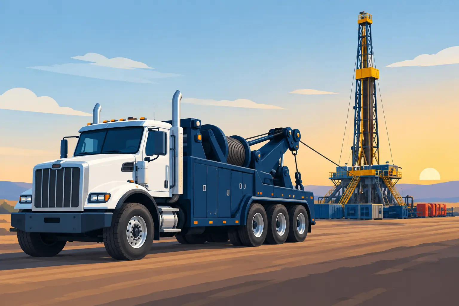 Winch Trucks for Oilfield Hauling and Rig Moves
