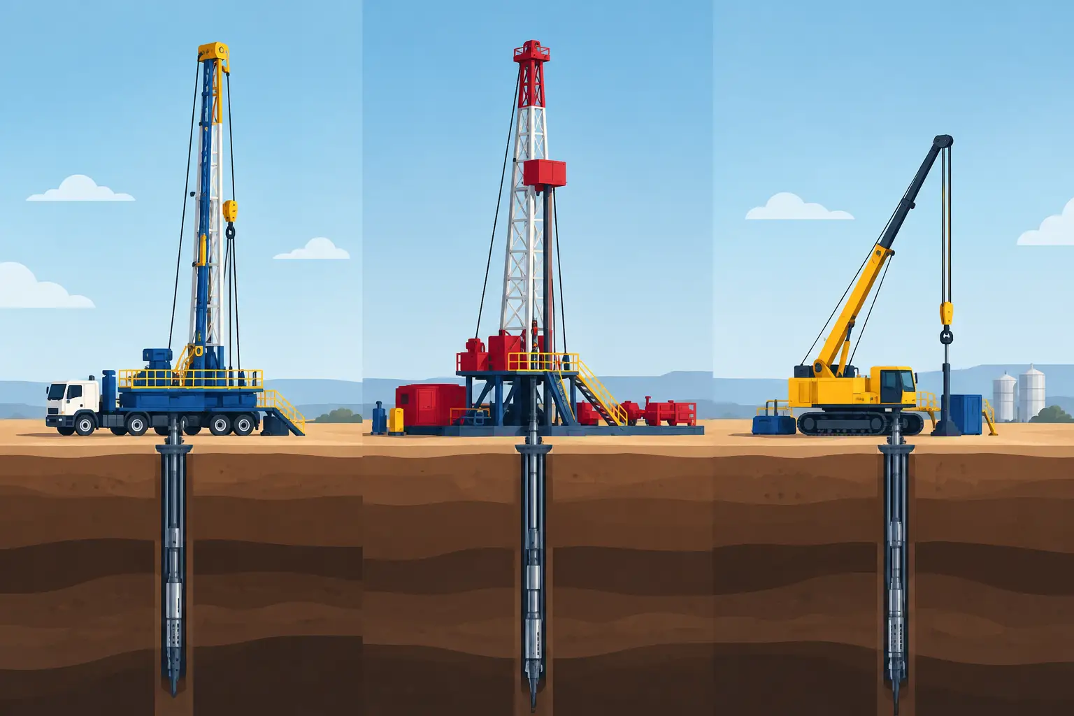 Workover Rig Comparison for Productive Wells